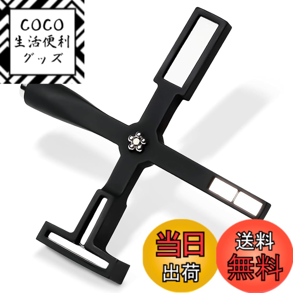 【送料無料】マグネットネイル 磁石 ネイル用マグネット 5 In 1 ネイル磁石 強力磁石タイプ 3Dキャットアイ効果 十字型デザイン ホームネイル サロン用 女性向け DIYネイルアートツール 結婚式・デート用 色：ブラック