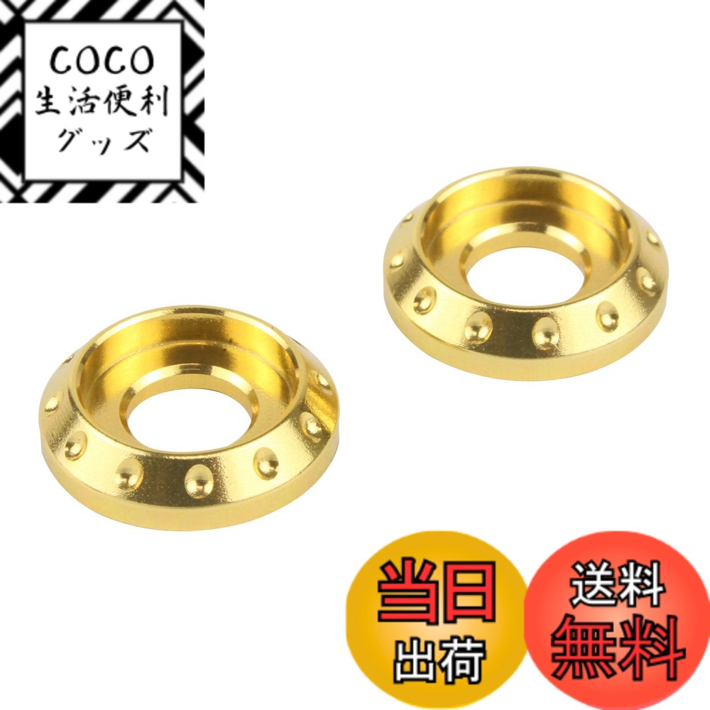 【送料無料】ポッシュフェイス(POSH FAITH) バイク用品 NASAワッシャー シャンパンゴールド 2個入 M6 004186-12 色：シャンパンゴールド、サイズ：M6