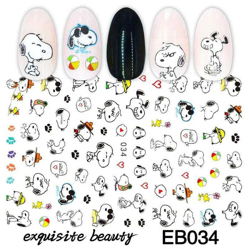 ネイルシール【1枚】ネイルステッカー 犬 DOG カジュアルネイル スヌーピーNailsticker ポップネイル トレンドネイル…