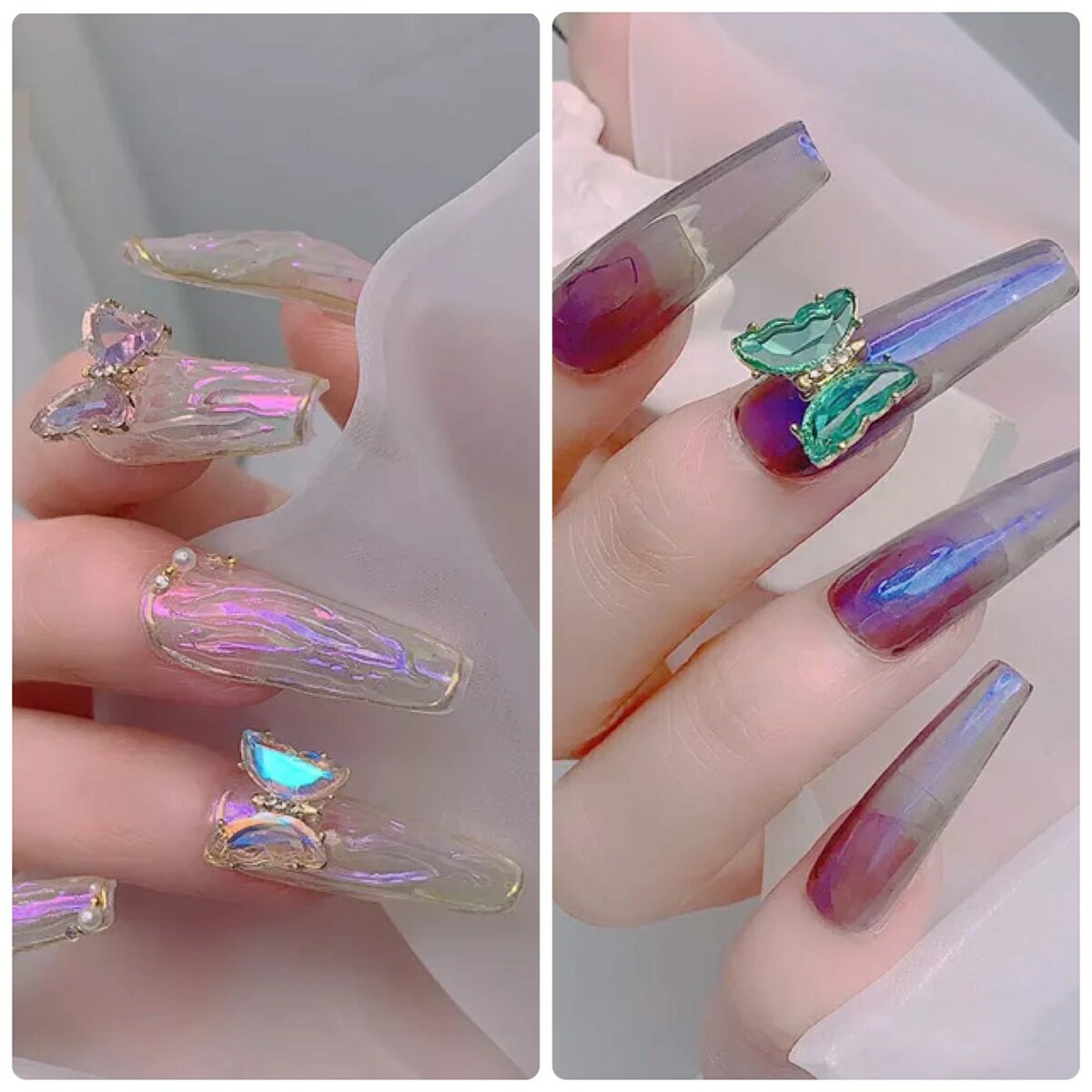 メール便送料250円 ハンドメイド マスクチャーム お家時間 ネイルパーツ クリスタルストーン バタフライ 正規代理店 蝶々 水晶 チャーム シースルー ジェルネイル デコパーツ オルチャンsaboe スケルトン ピアス 韓国ネイル