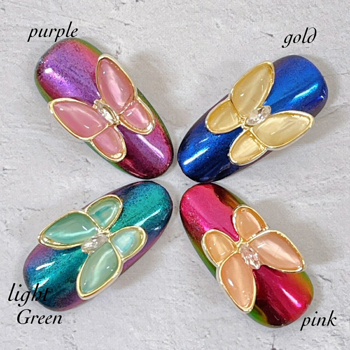 ネイルパーツ 【2個セット】 キャッツアイ ぷ...の紹介画像3