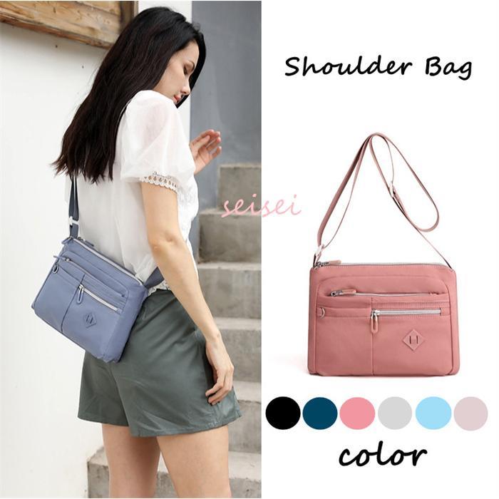 C, G, K - ショルダーバッグ レディース 2way 軽い ミニショルダーバッグ 斜めがけ ナイロン 撥水 ショルダー ママ ビジネス 通勤バッグ 買い物 お散歩 公園 送料無料