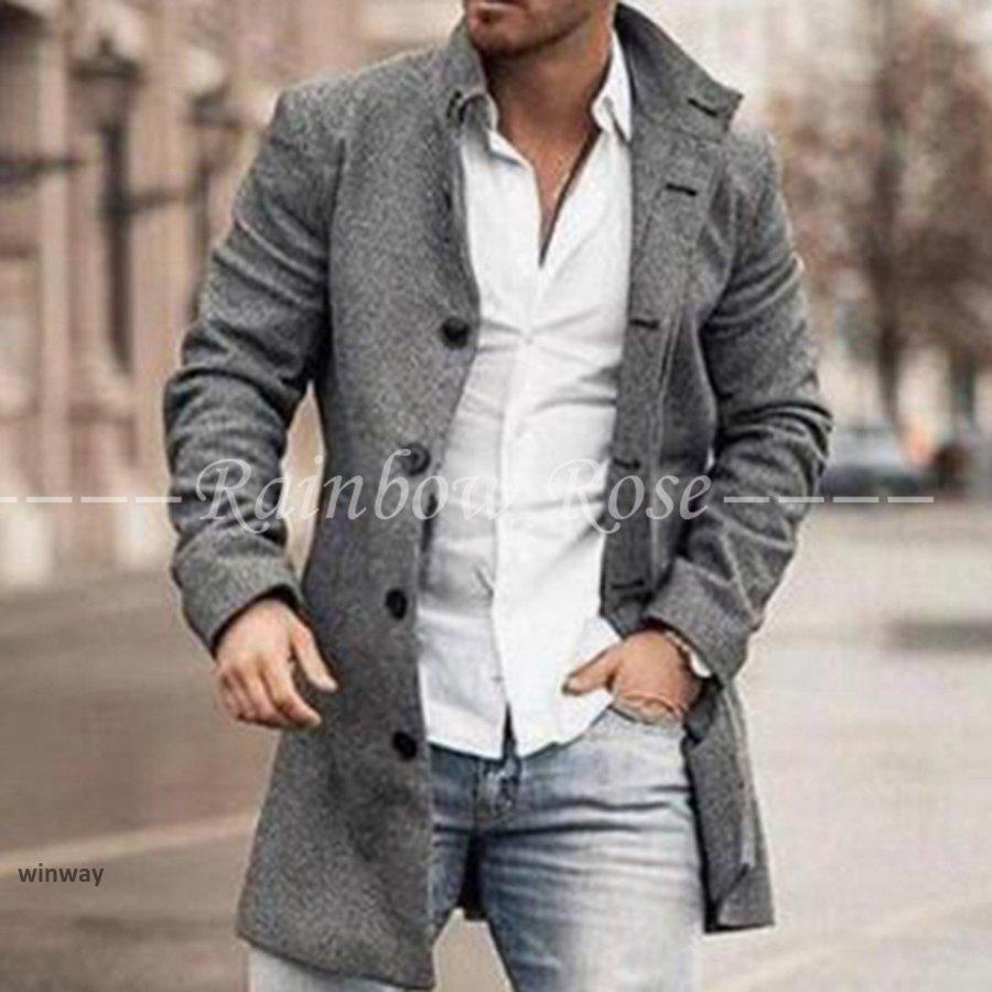 樂天商城 - チェスターコート メンズ 40代 50代 ビジネス スプリングコート テーラード トレンチコート 大きいサイズ ロング丈 通勤 秋冬 アウター 無地