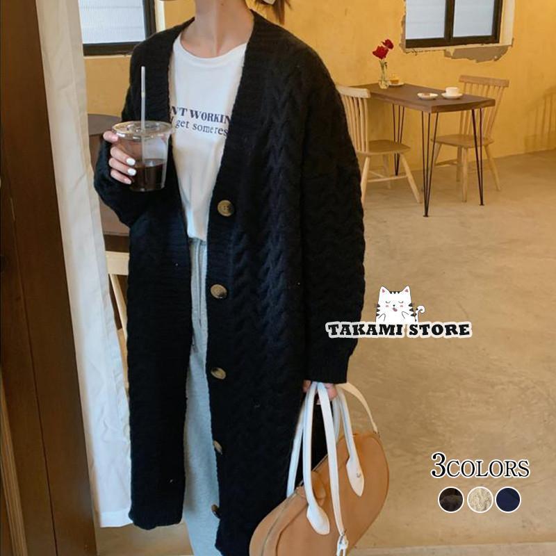 カーディガン レディース ロング丈 ニットカーディガン 長袖 アウター セーター ゆったり ビックシルエット 無地 厚手 秋冬 おしゃれ