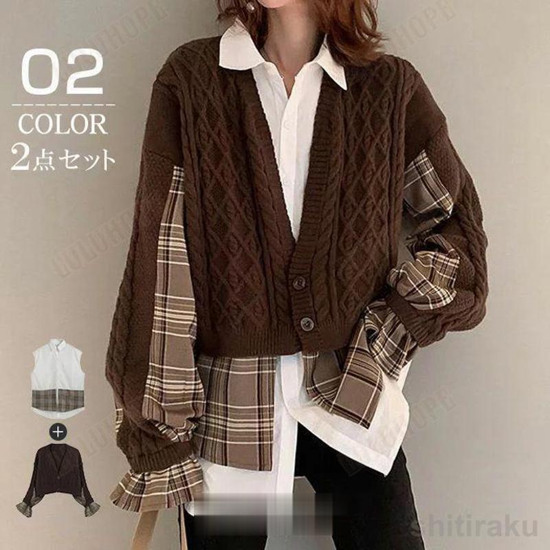 Rakuten - ニット セーター カップルルック ニホンジカ柄 サイズ 綿 レディース メンス トップス カットソー 長袖 大きいサイズ S/M/L/LL/3L クリスマス