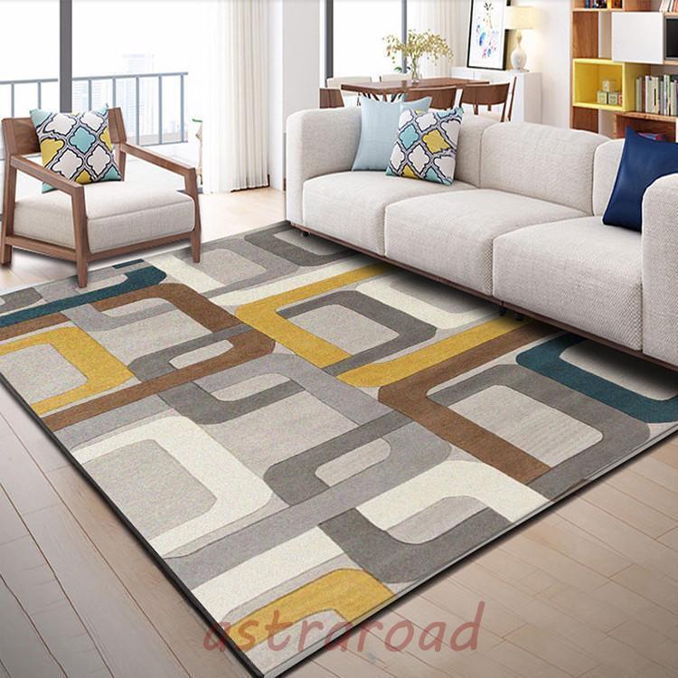 ラグ カーペット 北欧 洗える モダン 夏用 じゅうたん 約2畳 おしゃれ 幾何学 洗えるラグ 掃除易い 吸水速乾 抗菌防臭 床暖房対応 厚手 大きい