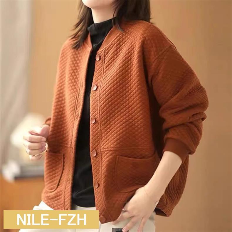 ショート トップス レディース 長袖 無地 ゆったりとしたシルエット さりげなく体型カパー シンプル 秋冬 オンオフ問わず