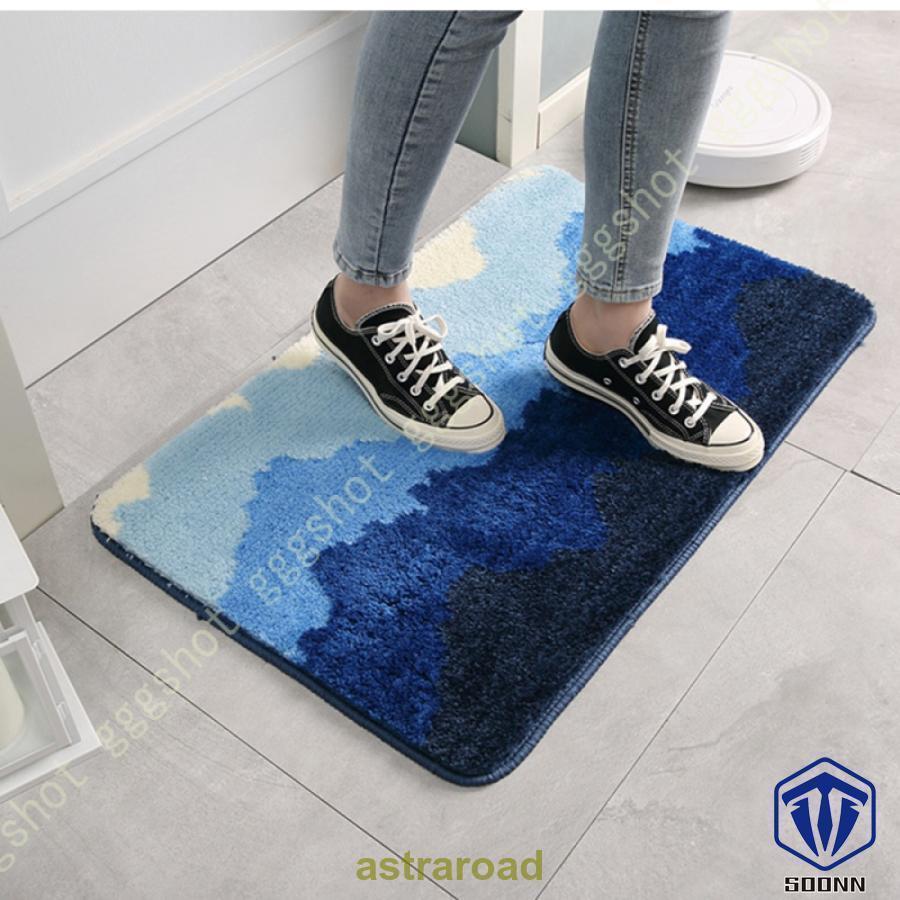 玄関マット 長方形 オシャレ バスマット 北欧 おしゃれ ドアマット キッチンマット 屋内 屋外 泥落とし 天然素材 吸水 速乾 滑り止め 洗濯機可 北欧風