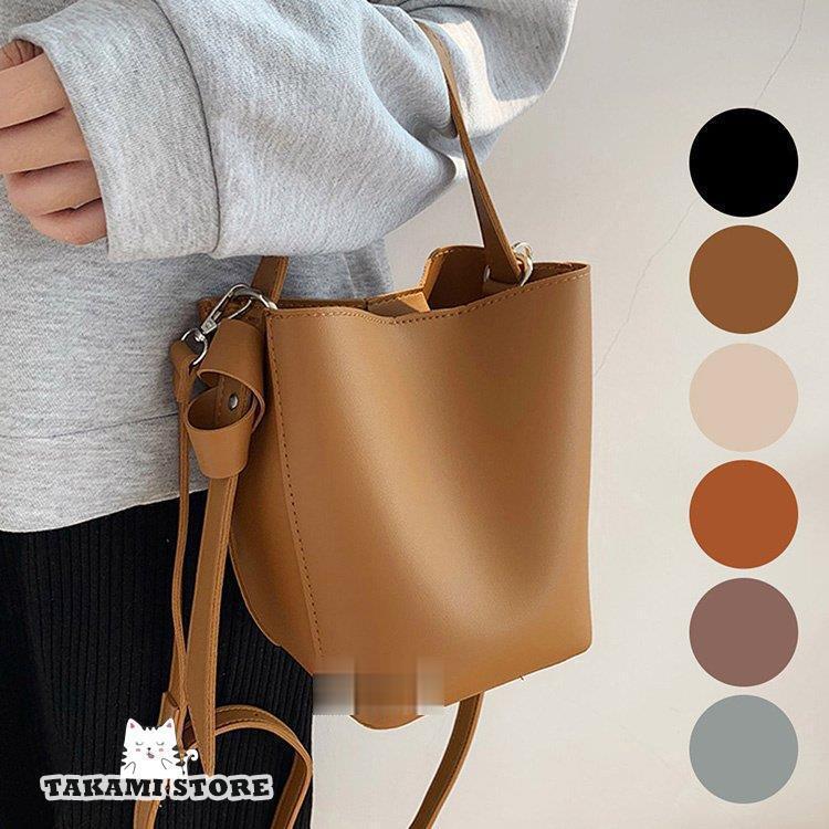 ショルダーバッグ ハンドバッグ ポーチ 紐付き3点セット レディース 通勤 2way 鞄 シンプル カジュアル ナチュラル エレガント フォーマル お洒落 可愛い 軽量