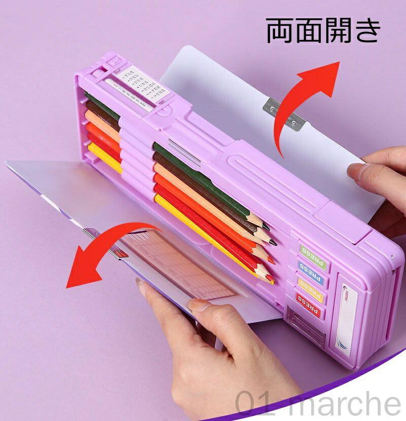 クリエイティブ収納 学びのパートナー マルチペンケース 進学応援 楽しい文具整理 磁石で便利 成長文具 個性派筆箱 勉強が楽しくなる 機能性デザイン お祝いギフト coco520-10031428 coco-ailes サンプル画像3