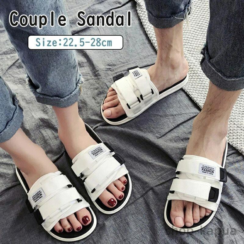 Sports Sandal - 【送料無料】カップル サンダル スポーツサンダル つっかけ レディース メンズ 厚底サンダル ビーチサンダル ペア サンダル 韓国 ファション
