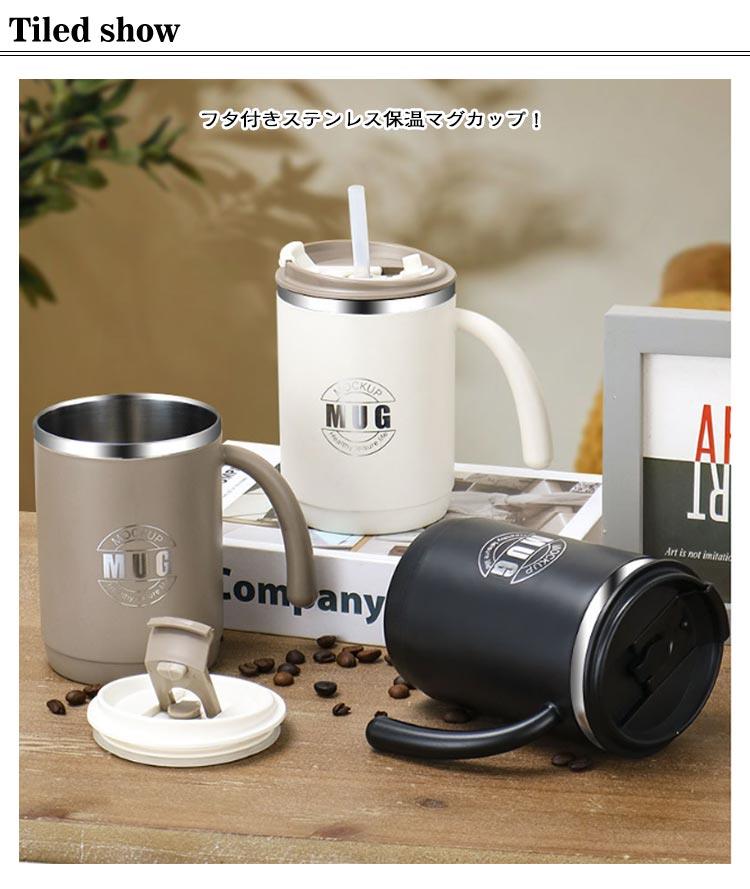 マグカップ 蓋付き ストロー付き ステンレスマグ 500ml 保冷 保温 蓋付きマグカップ おしゃれ 真空断熱 タンブラー マグ コップ ステンレス コーヒーカップ フタ付 かわいい 北欧 アウトドア リビング リモートワーク 送料無料 coco520-10039756 coco-ailes サンプル画像3