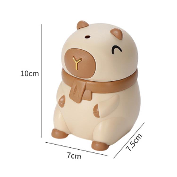 爪楊枝ケース 2点セット カピバラ 収納 ワンプッシュ自動 かわいい 爪楊枝入れ 動...