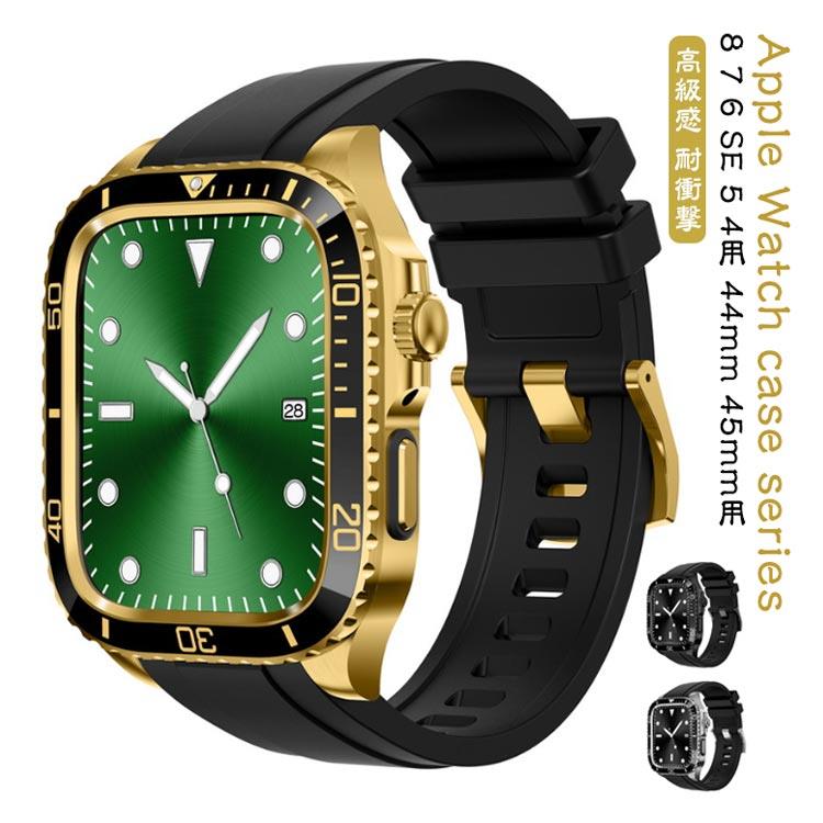 Battery, Care, Repair - Apple case ベルト Apple Watch シリーズ7 45mm用 ブラック Series 4 44mm se ビジネス カジュアル 5 ステンレス アップルウォッチ 8 6 steelband ケース 高級感 保護 堅牢 頑丈 耐衝撃 バンド シルバー 黒 銀 Black Silver 金属製 アクセサリー