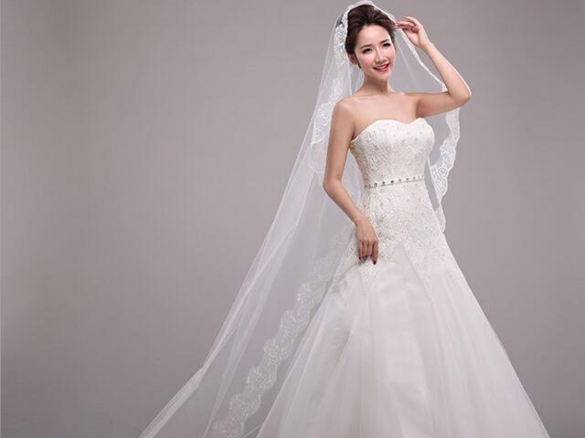 coco-ailesの送料無料 ウエディング ベール ロング / 2.6m ブライダル 結婚 披露宴 2次会 簡単装着 花嫁 撮影小道具 コンサート イベント ティアラ リゾートウエディング かわいい 流行り トレンド ヘッドドレス カラードレス 挙式 フォトウエディング 撮影 コサージュ カチューシャ｜アングル3