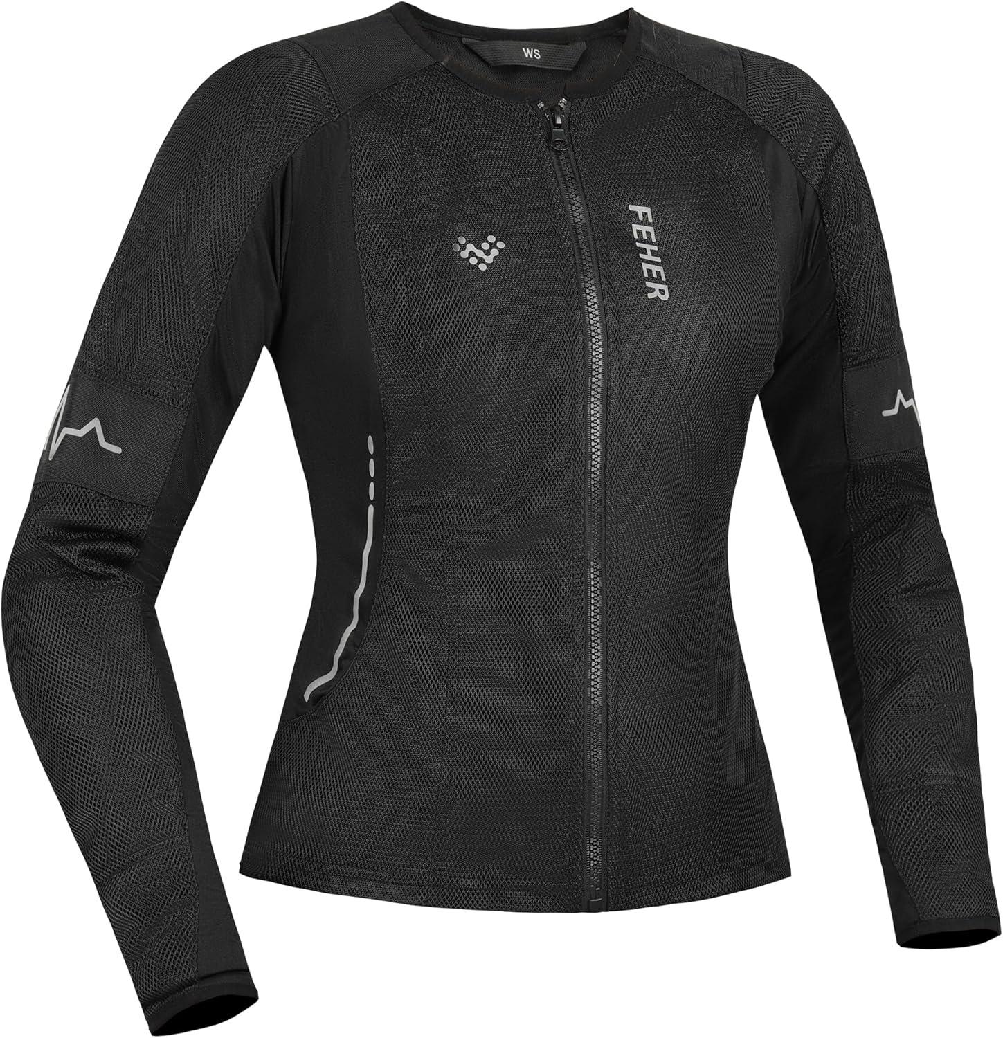 バイク用 ジャケット レディース 夏 バイクウェア メッシュジャケット ライダースジャケット プロテクター付き 保護力 耐久性 通気 春夏