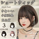 ウィッグ フルウィッグ ショートウイッグ 高級ファイバー レディース 女性 小顔効果 女装 ショートヘア かわいい グラデーション 調整可能 大人