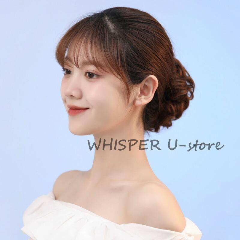 ウィッグ 部分ウィッグ お団子 クリップ ヘアクリップ レディース つけ毛 ポイント...
