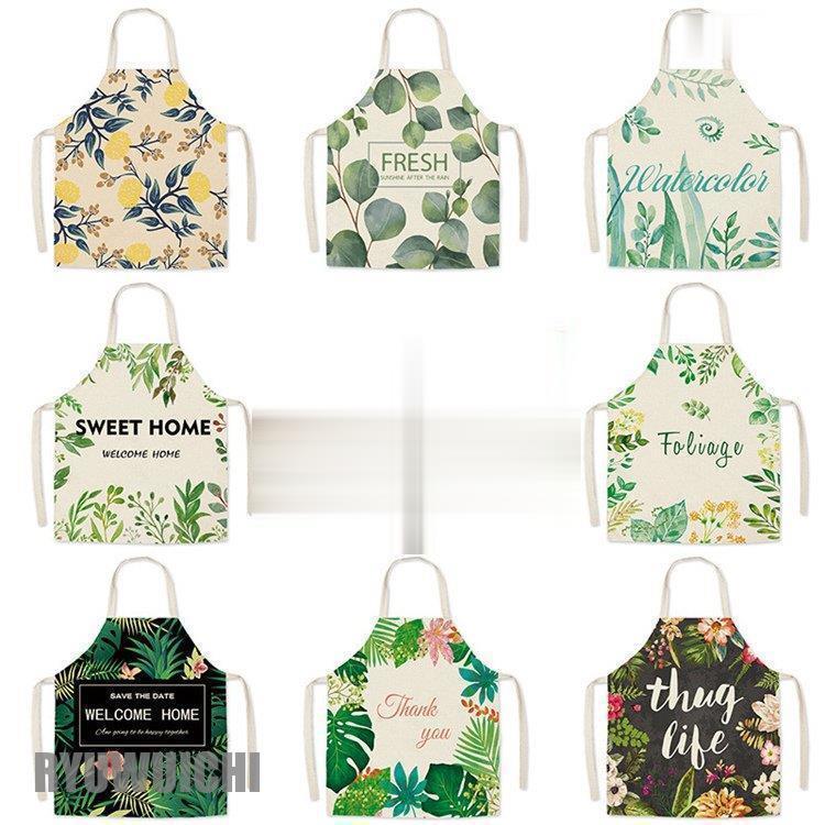 エプロン キッズ 子供用エプロン 親子エプロン リネン 防汚 手作り お料理 保育園 幼稚園 大掃除 調理実習 植物柄 花柄 葉柄 生活防水 母の日