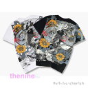 メンズ Tシャツ tシャツ和風 カジュアル トップス半袖 ティシャツ T-shirt 鯉柄 刺繍 スウェット 上着 お洒落 カッコイイ和柄 コットン中華風 全店二点 卒業式