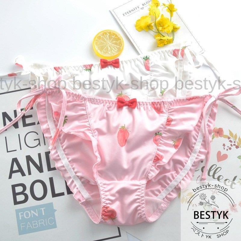 苺柄ショーツ 可愛い 2点セット 下着 ナイトウエア レディースインナー ショーツ パンツ パンティ ショーツのみ 快適 通気 美尻 学生 ショーツセット 福袋