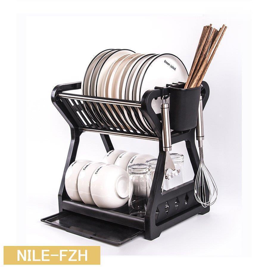 水切りラック 水切りかご 2段 大容量 おしゃれ ステンレス まな板 2段 キッチン ラック 食器乾燥 台所 ..