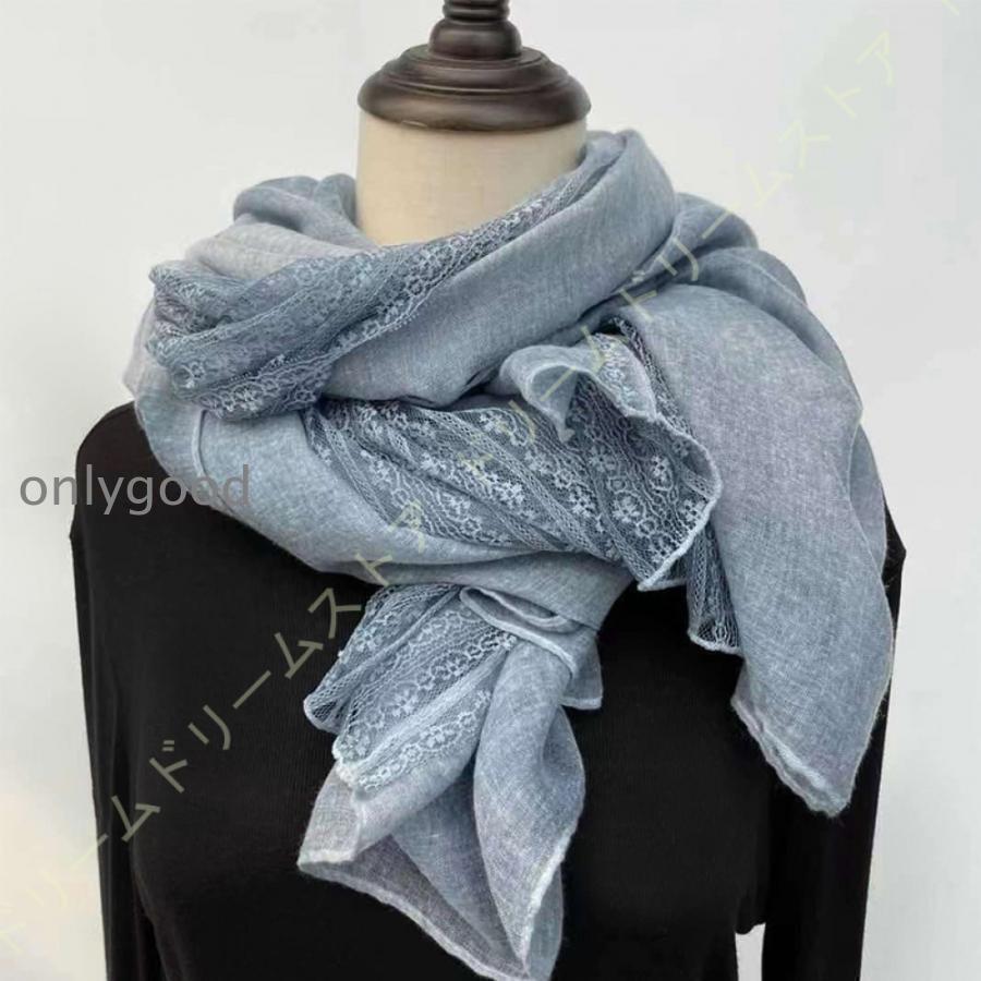 綿麻スカーフ レディース 春 薄手 大判 春夏 日よけ 紫外線 uv 冷房 桜色 日よけ 紫外線 冷房対策 花柄 亜麻 大判ストール 春 夏 秋 綿 コットン 麻 おしゃれ