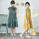 ワンピース キッズ レディース 半袖 綿 普段着 夏 親子服 ティアードワンピース 女の子 ガジュアル 子供 ガールズ 可愛い ソフト 快適 プレゼント 七五三