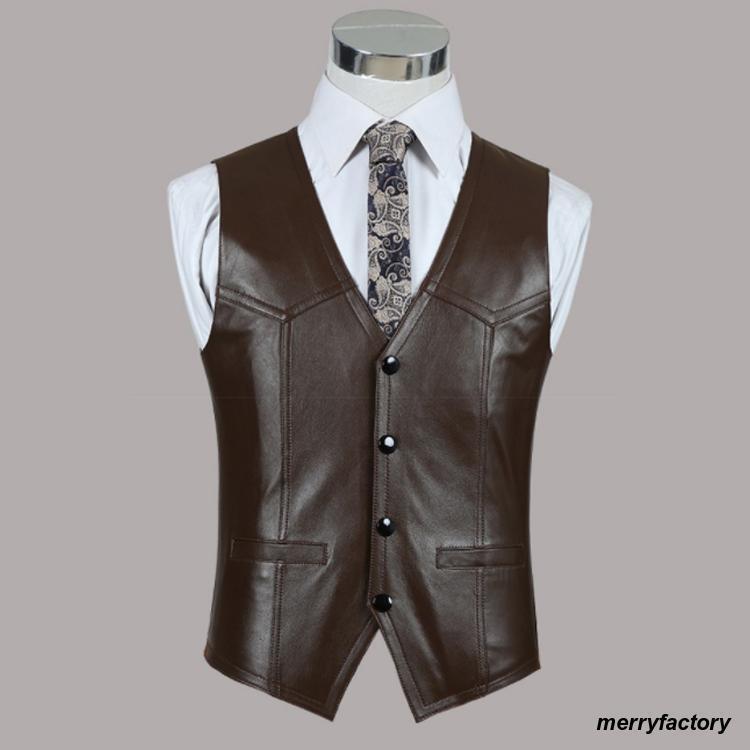 春夏秋冬　本革　ベスト　メンズ　レザーベスト　ジレベスト　羊革　ベスト前開き　チョッキ　バイク用..