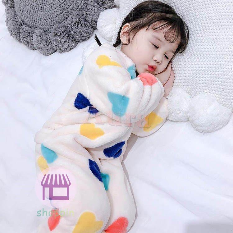 キッズファッション 子供用ルームウエア 男女兼用 つなぎパジャマ フランネル 着ぐるみ 長袖 長ズボン 前開き 部屋着 ベビー 防寒 部屋着