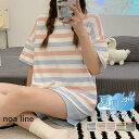 ルームウェア パジャマ 上下セット レディース ボーダー 半袖 短パン ショートパンツ ナイトウェア 部屋着 春 夏 リラックス