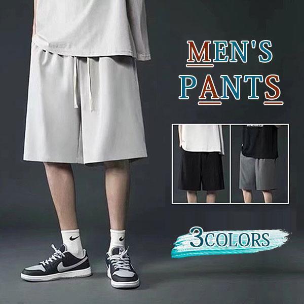 Jersey Pants - ハーフパンツ メンズ 短パン スポーツ 吸汗 リネン ショートパンツ ボトムス 細身 ビーチパンツ ウエストゴム ジャージ スポーツ 夏 夏服