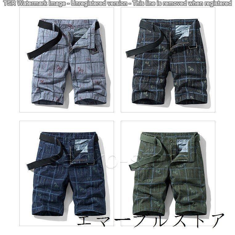 ショートパンツ 短パン メンズ 総柄 プリント チェック柄 柄物 おしゃれ リゾート 膝丈 綿100％ カジュアル ハーフパンツ 夏