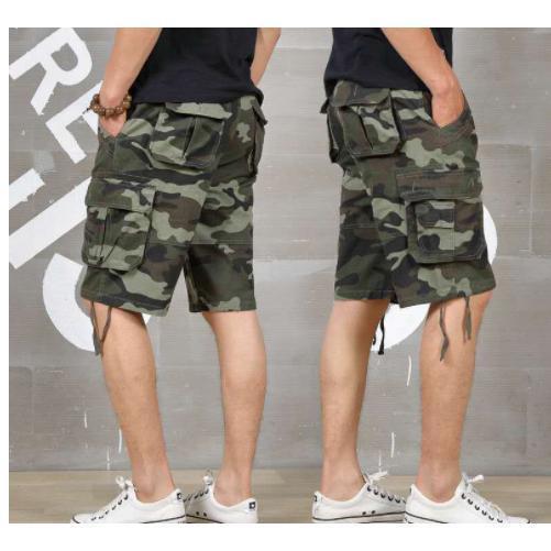 クロップドパンツ カーゴパンツ 7分丈パンツ メンズ 迷彩柄 ハーフパンツ 膝下 涼しい 軽量 イージーパンツ 夏用 七分丈 アウトドア
