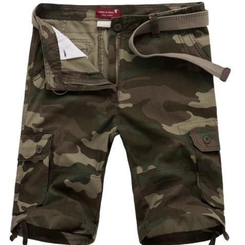 クロップドパンツ カーゴパンツ 7分丈パンツ メンズ 迷彩柄 ハーフパンツ 膝下 涼しい 軽量 イージーパンツ 夏用 七分丈 アウトドア