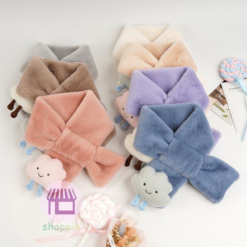 キッズファッション ネックウォーマー マフラー 子供スカーフ ふわふわ 女の子 男の子 裏起毛 秋冬 防..