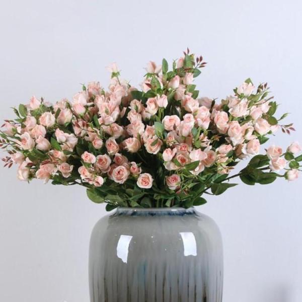 造花 インテリア ローズバンチ お洒落 雑貨 ナチュラル 飾り　部屋装飾　花束 ブーケ フェイクグリーン　プレゼント ギフト