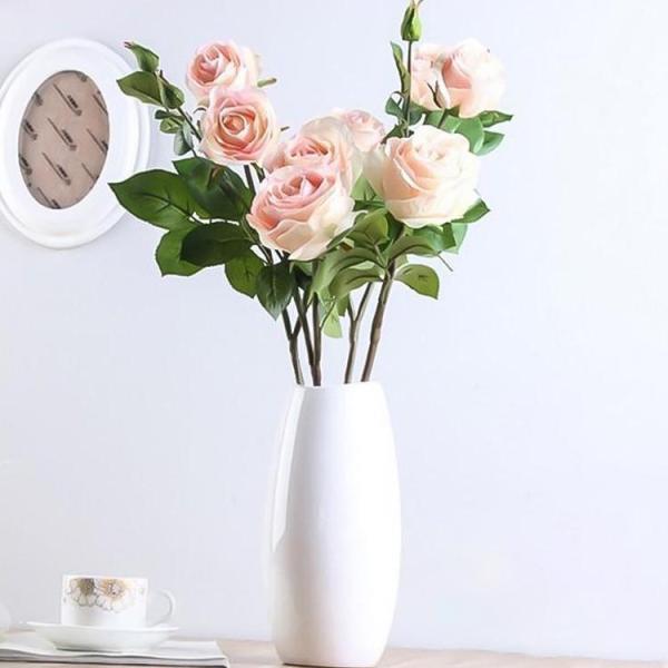 3本 造花 インテリア ローズバンチ お洒落 雑貨 ナチュラル 飾り　部屋装飾　花束 ブーケ フェイクグリーン　プレゼント ギフト