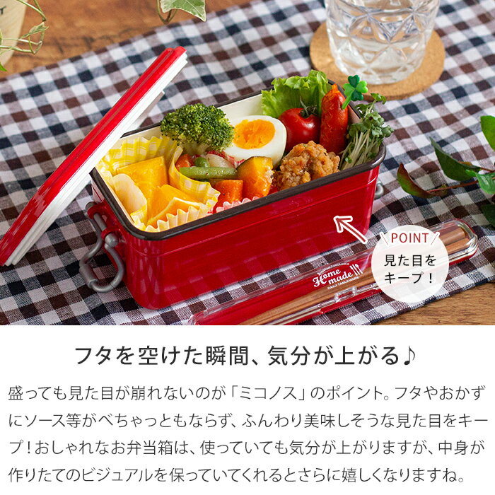 お弁当箱 おしゃれ タイトランチボックス 2段 650ml サブヒロモリ ミコノス 全6色 おしゃれ 女子 日本製 国産 便利 かわいい プレゼント ギフト