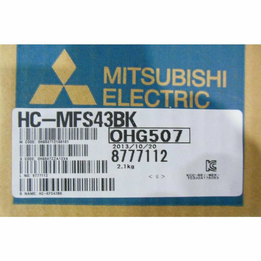 Rakuten - 新品★東京発★適格請求★税込★MITSUBISHI 三菱電機 HC-MFS43BK サーボモーター★6ヶ月保証