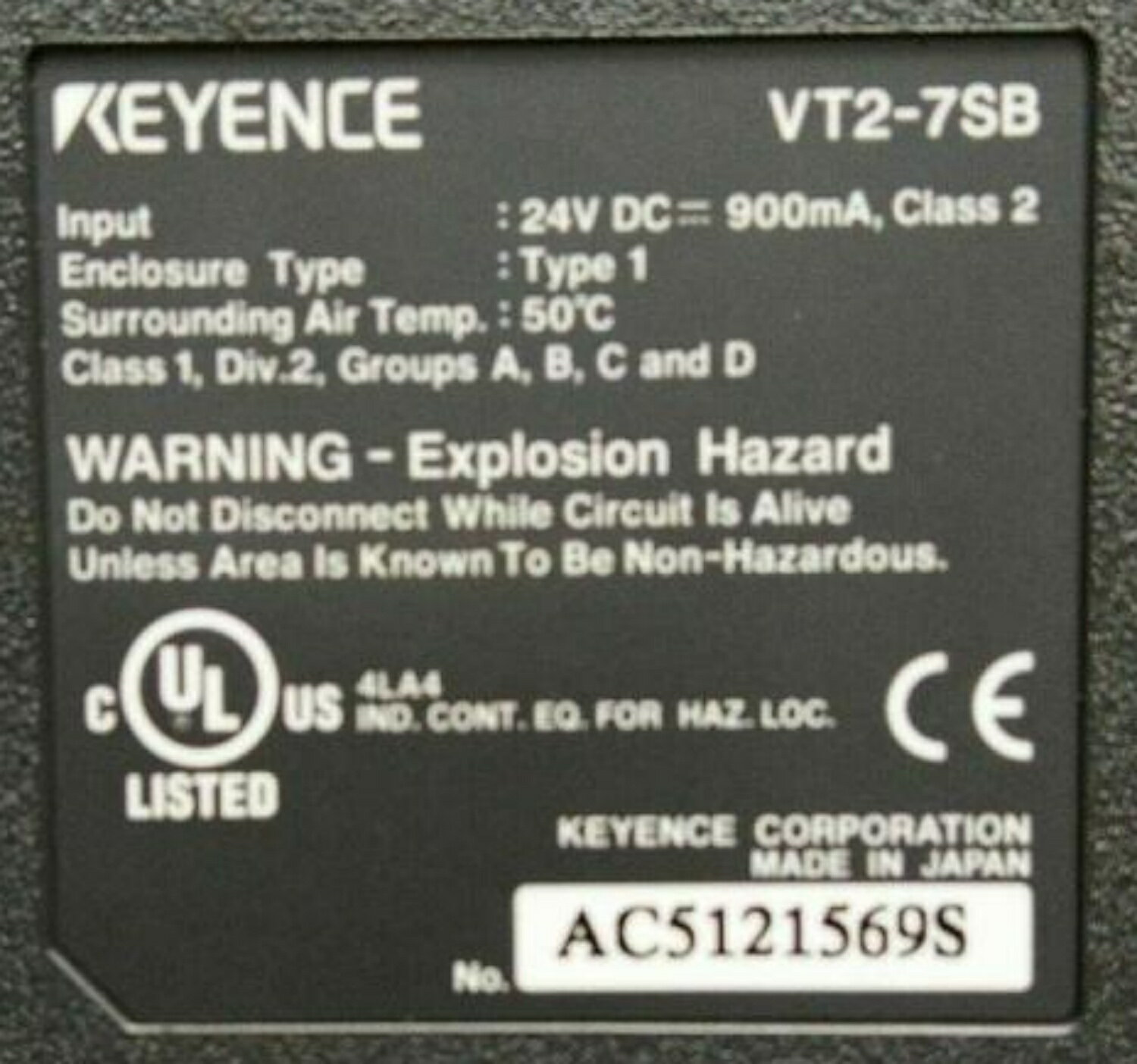 Rakuten - 新品★東京発★適格請求★税込 KEYENCE キーエンス カラータッチパネル VT2-7SB★6ヶ月保証