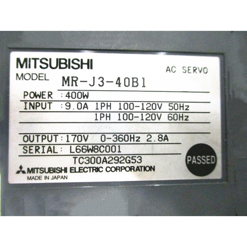 Rakuten - 新品★東京発★適格請求★税込 MITSUBISHI/三菱 MR-J3-40B1 サーボアンプ★6ヶ月保証