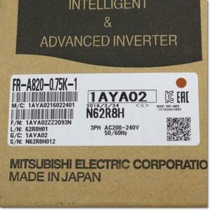 Rakuten - 新品★東京発★適格請求★税込★ MITSUBISHI/三菱 インバーター FR-A820-0.75K-1 ★6ヶ月保証
