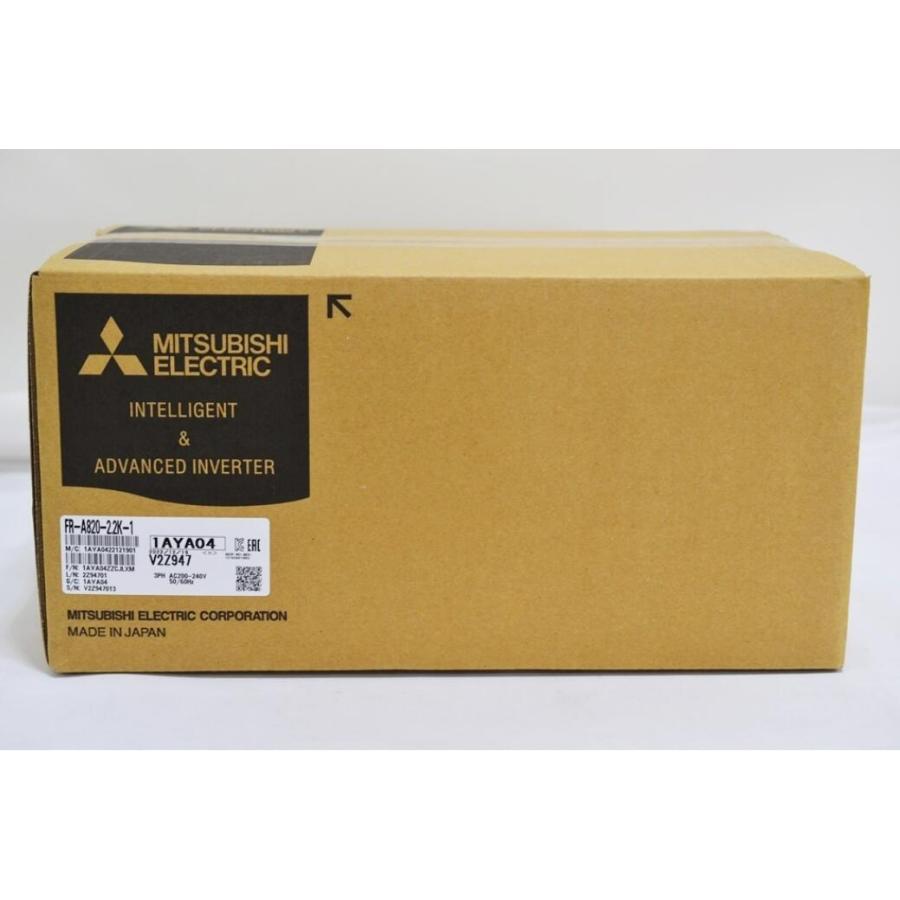 Rakuten - 新品★東京発★適格請求★税込★MITSUBISHI/三菱 インバーター FR-A820-2.2K-1 ★6ヶ月保証