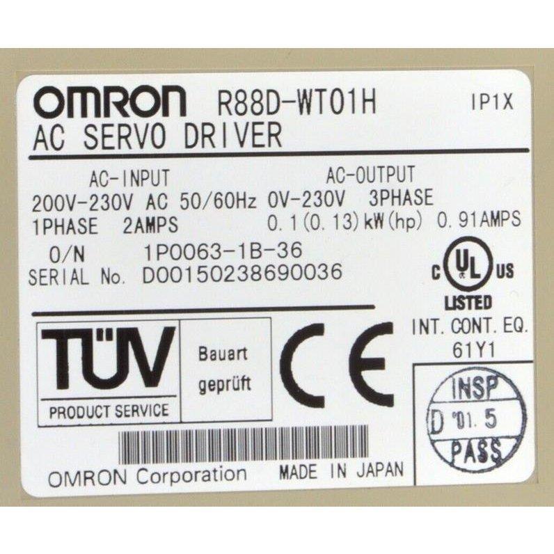 Rakuten - 新品★東京発★適格請求★税込★OMRON/オムロン R88D-WT01H サーボドライブ ★6ヶ月保証