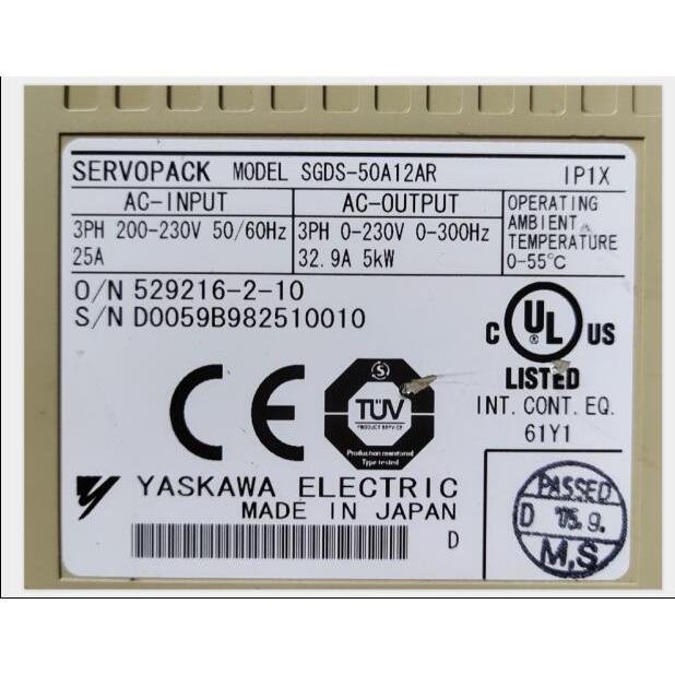 Rakuten - 新品★東京発★適格請求★税込★ YASKAWA サーボドライバー SGDS-50A12AR ★6ヶ月保証