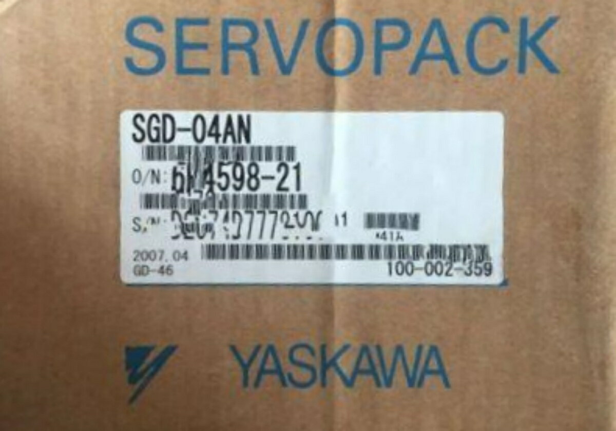Rakuten - 新品★東京発★適格請求★税込 YASKAWA/安川電機 SGD-04AN サーボドライバー ★6ヶ月保証