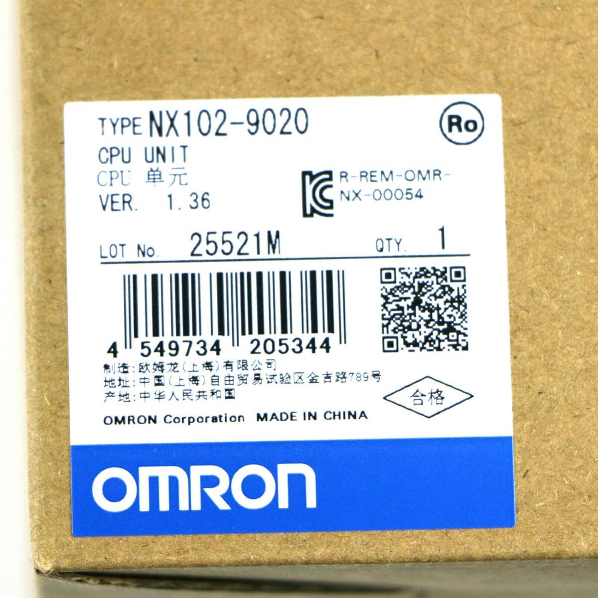 Rakuten - 新品★東京発★適格請求★税込 OMRON /オムロン NX102-9020 CPUユニット ★6ヶ月保証