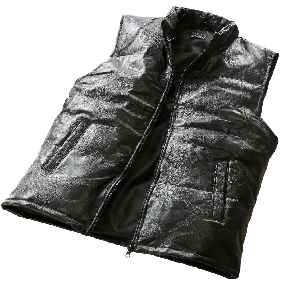 楽天市場】ラムレザー ダウン ベストの通販