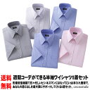 【送料無料】形態安定 半袖 ワイシャツ 5着セット Sサイズ Mサイズ メンズ 紳士服 半袖ワイシャツ ピンク ブルー グレー おすすめ おしゃれ レギュラーカラー ビジネス カジュアル Yシャツ プレゼント 贈り物 贈答品 卒園式 卒業式 入園式 入学式 お歳暮 ココアルデ